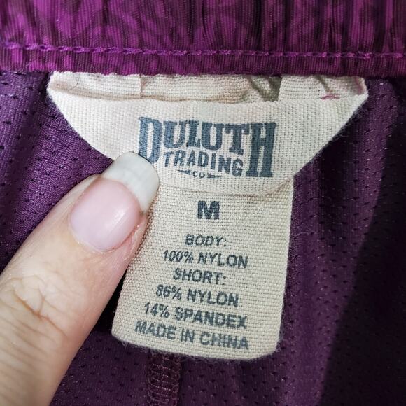 Duluth Trading Co Womens Purple Go-Go Skort Geometric Diamond Print Size Medium - Picture 3 of 6